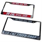Vic Hubbard Speed & Marine License Plate Frame – Polished Chrome, Metal
